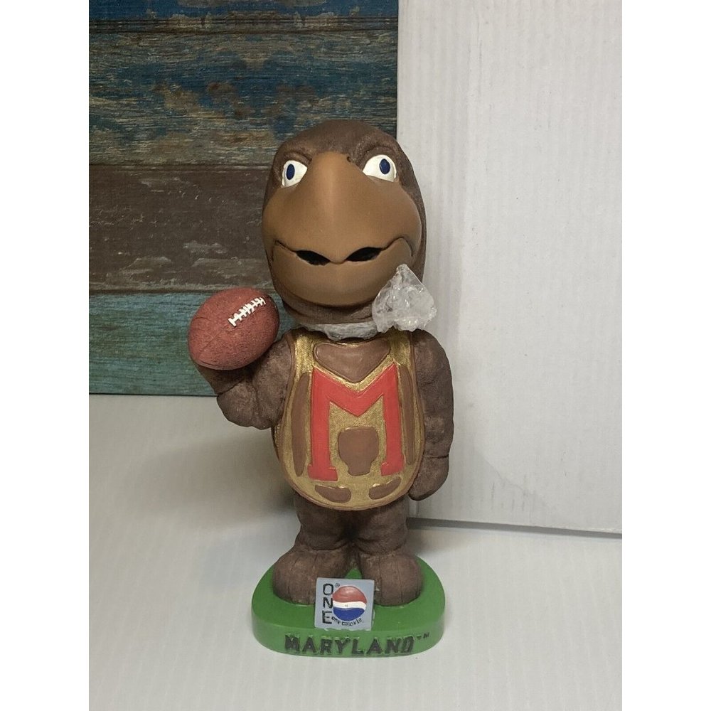 2002 Football BobbleHead Nodder Maryland Terrapins Mascot Pepsi Rare With Box